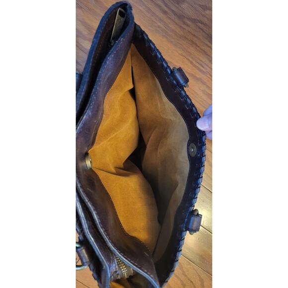 Patricia Nash Large English Garden Map Poppy Leather Tote Shoulder Bag Purse - Picture 10 of 16